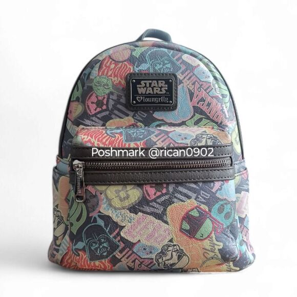 Loungefly Handbags - Loungefly Star Wars Pastel Graffiti Sticker Mini Backpack